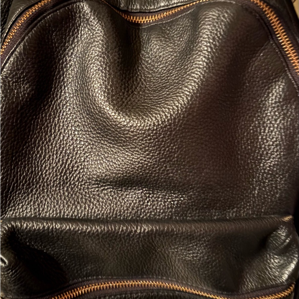 Coach Black Pebbled Leather Backpack. Please see pics - Picture 8 of 9